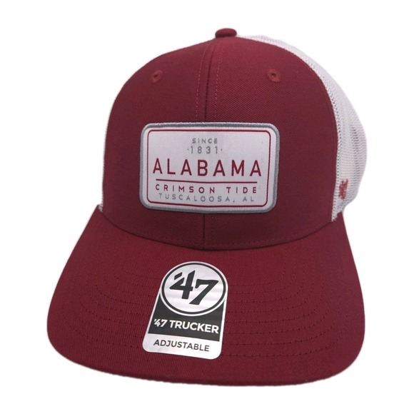 '47 Brand Alabama Crimson Tide Convoy Trucker Hat‎ Cap Men's Adjustable Snapback - Picture 1 of 6